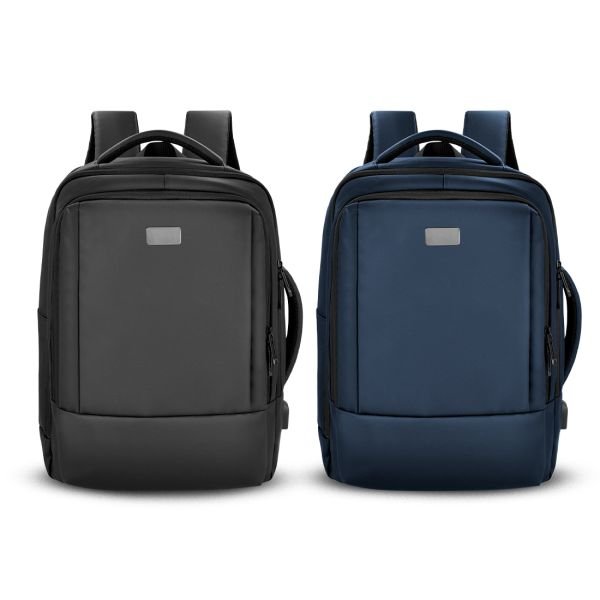 Blue laptop backpack