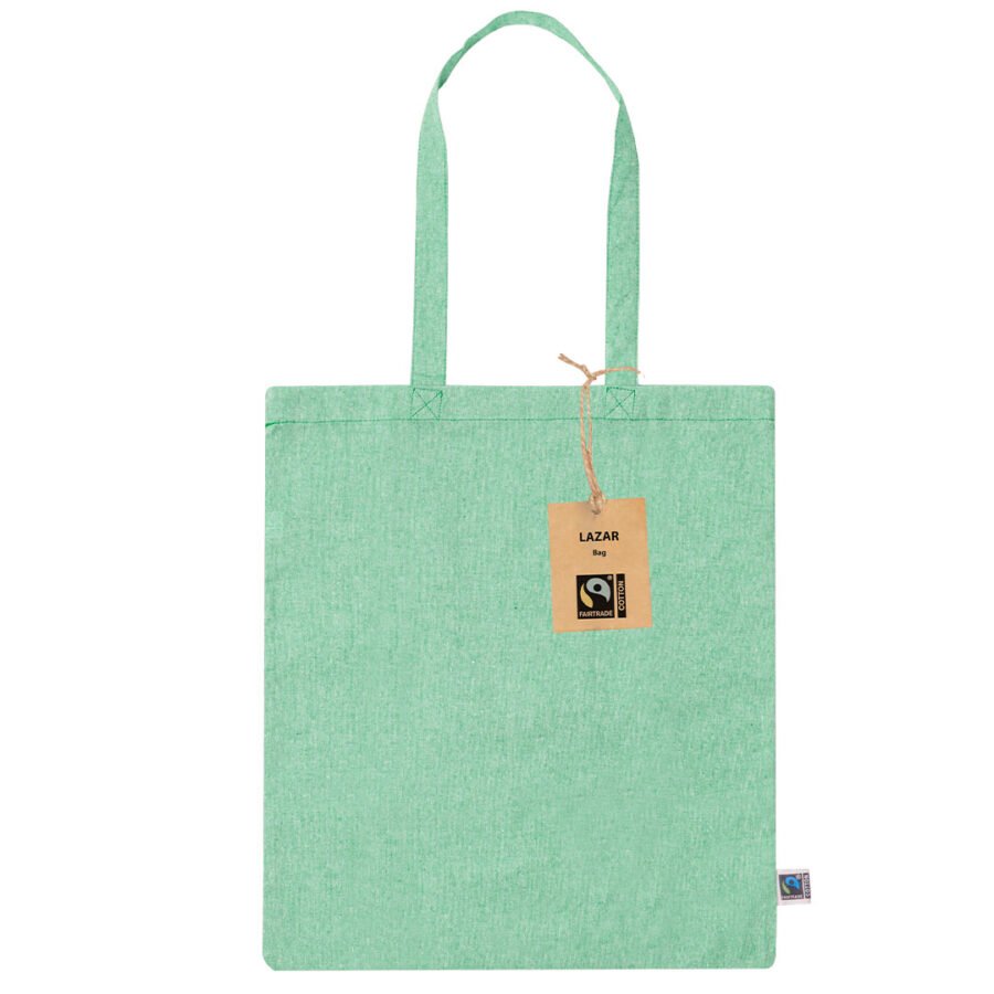 Cotton bag in green color
