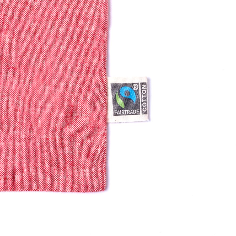 Cotton tote bag side tag
