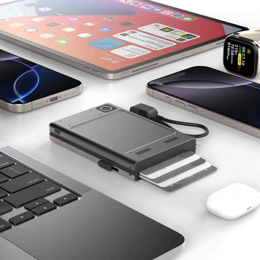 Arezzo - @memorii 5000mAh 3-in-1 Card Holder Powerbank