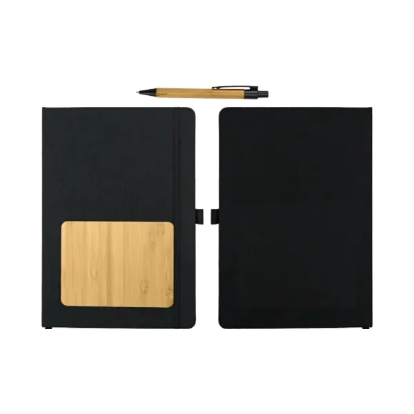 duo bamboo notebook slide box