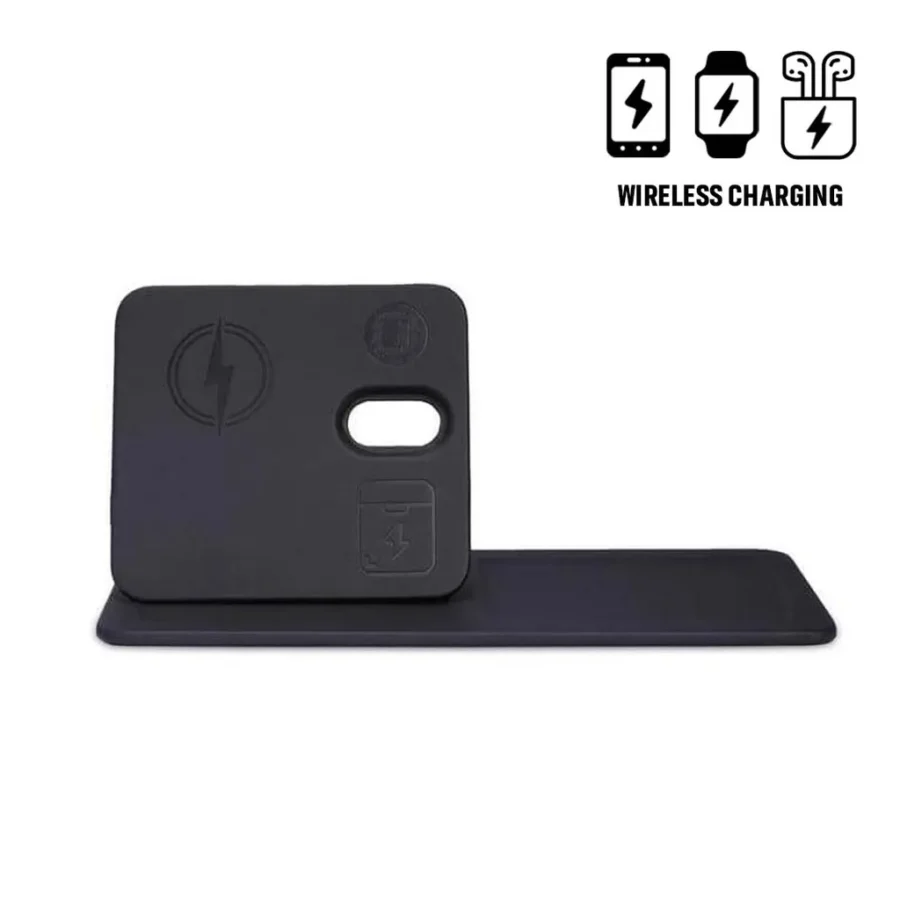[ITWC 1252] AVRON - Giftology 3-in-1 Magnetic Wireless Charger Desk Tray - Black